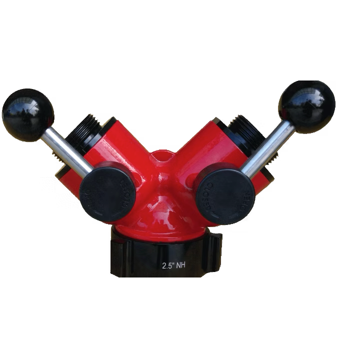 Ally Fire Aluminum Wye 315, 2.5" inlet x (2) 1.5" outlets