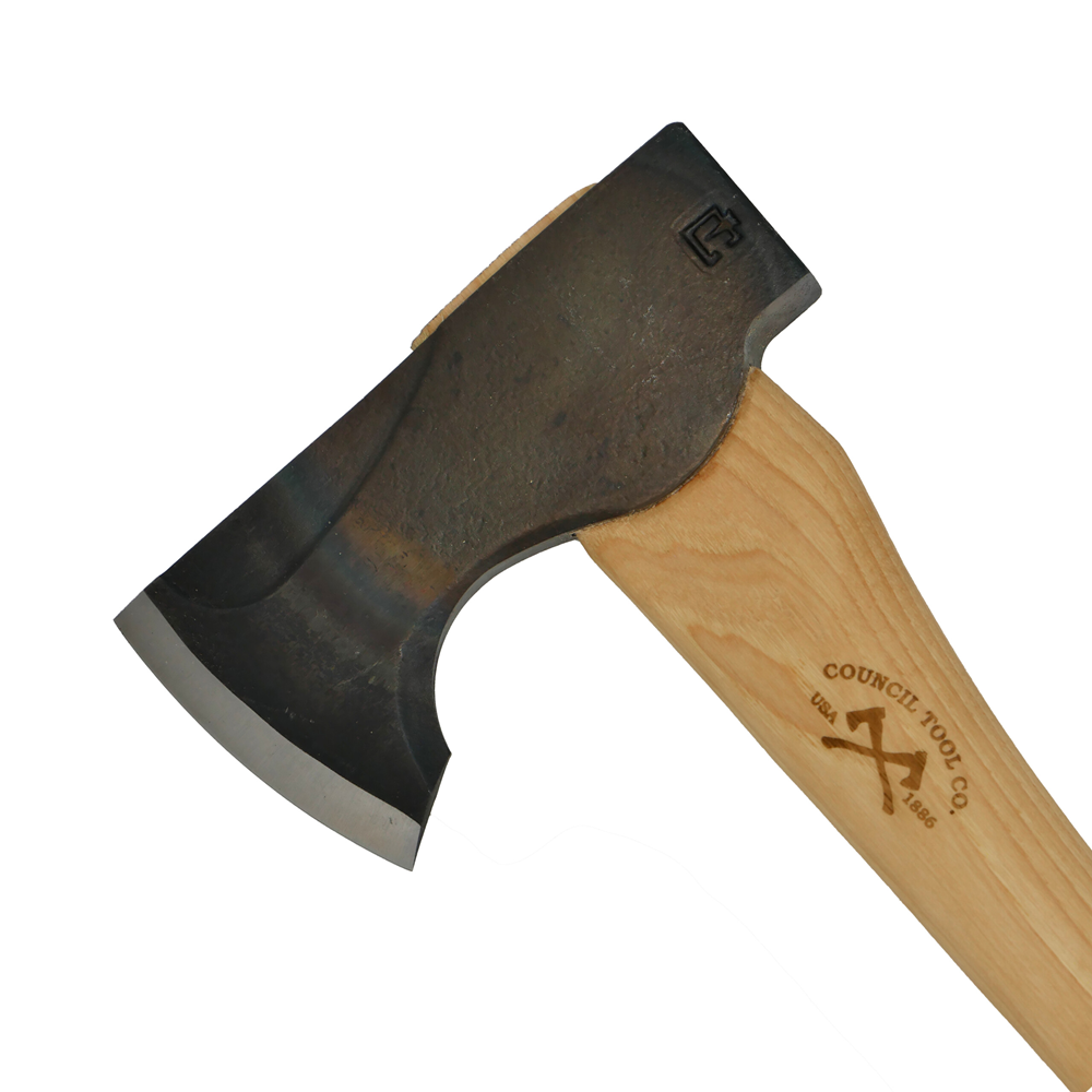 Council Tool 2 lbs. Wood-Craft Pack Axe, Curved Handle, Mask 24in - 1