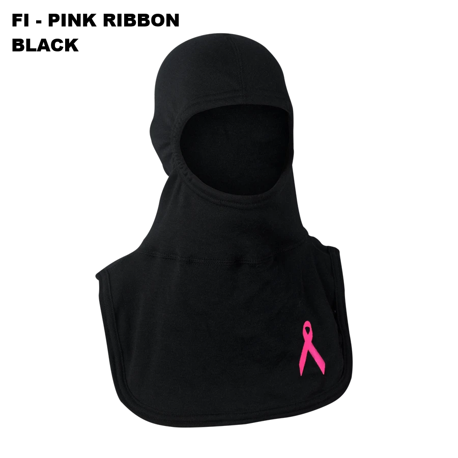 Majestic Fire PRO-X2 Emblem Proximity Firefighter Hood - FI PINK RIBBON BLACK
