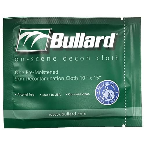Bullard Decon Cloths, Box of 20 Packets decon wipes
