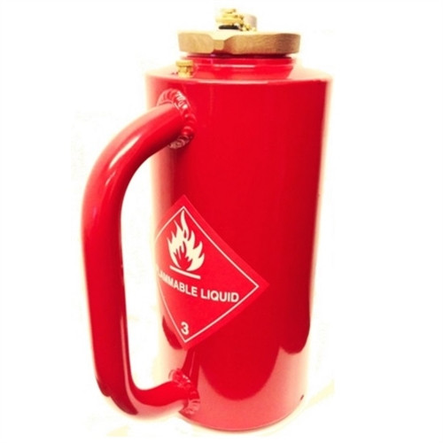 Red Enamel Wildland Drip Torch, DOT Approved, 1.25 Gallon