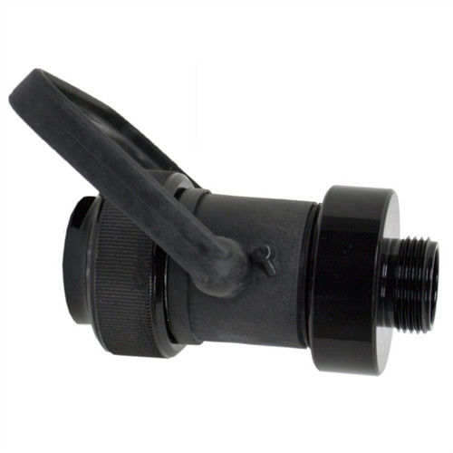 Kochek bail shutoff valve with NH threads for fire hose control