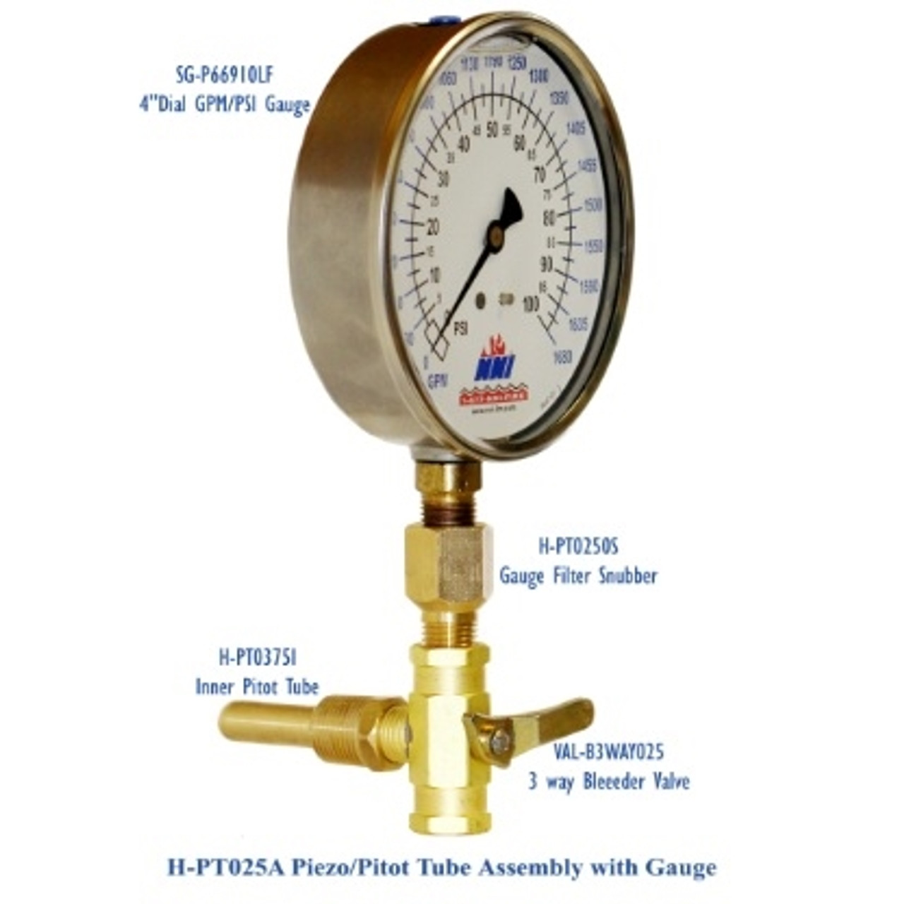Other Test Meters & Detectors NNI Hydrant Flow Clamp on Pitot Gauge
