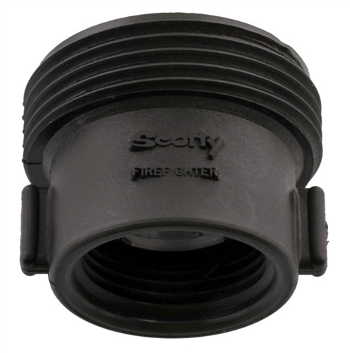 Scotty hose reducer adapter with mixed thread options