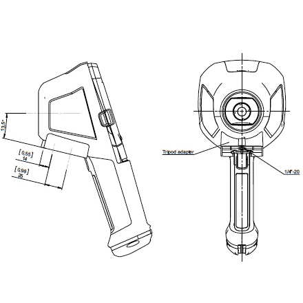 Flir K55 Thermal Imaging Camera dimensions