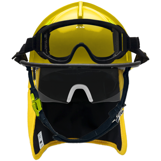 Bullard Traditional Low Rider UST Firefighter Helmet, Super Matte Yellow