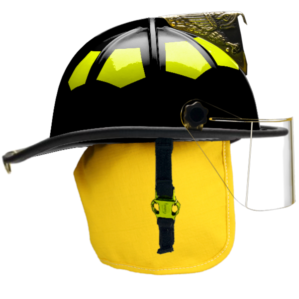 Bullard Traditional Low Rider UST Firefighter Helmet, Super Matte Black