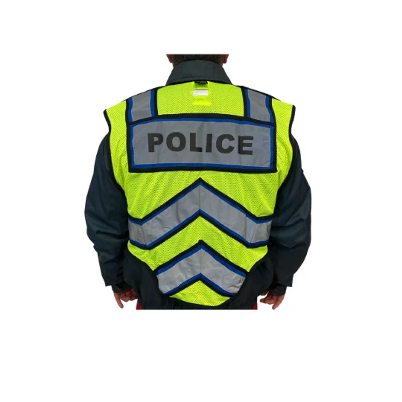 Fire Ninja Ultra-bright Blue Police Public Safety Vest