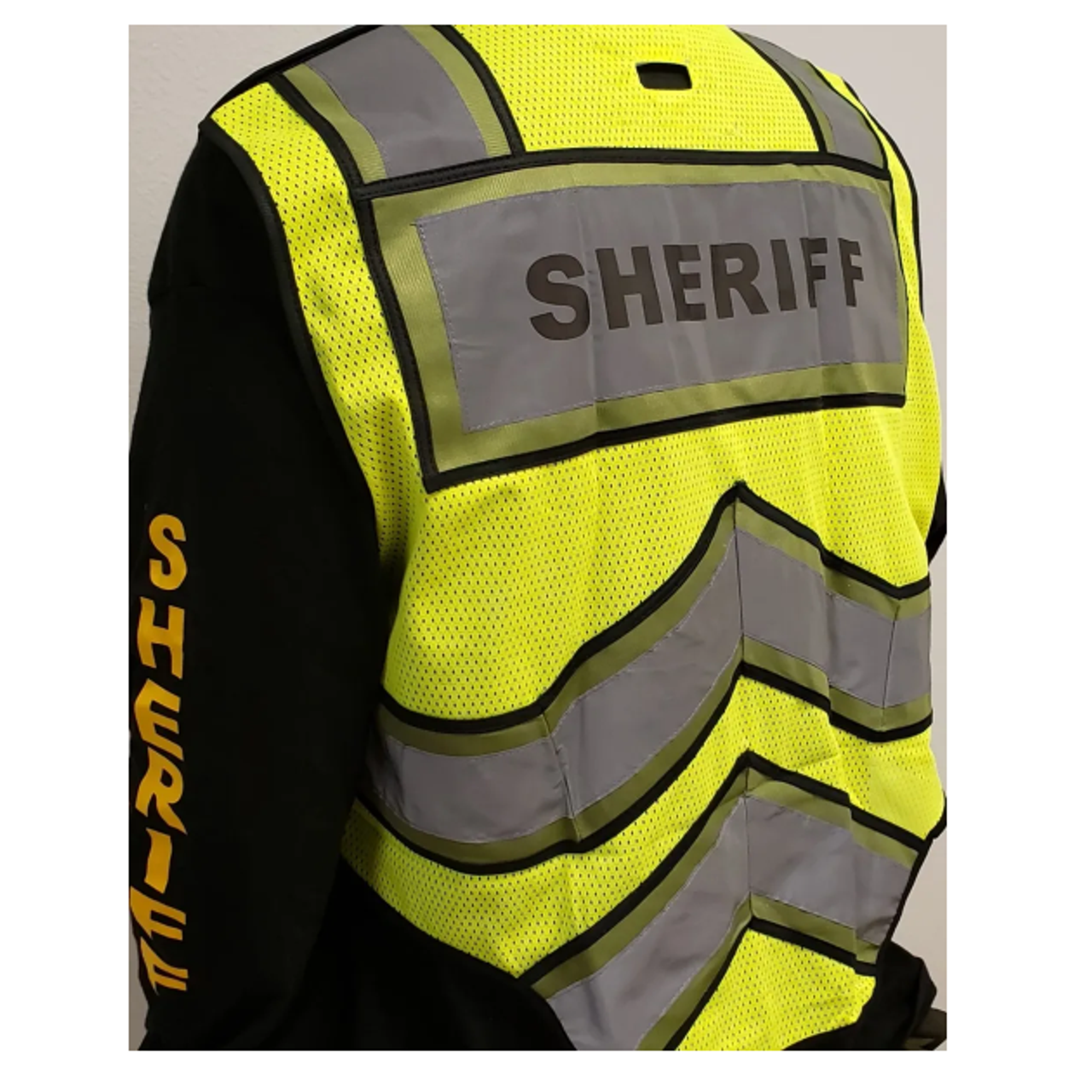 Fire Ninja Ultra-bright Olive Sheriff Public Safety Vest