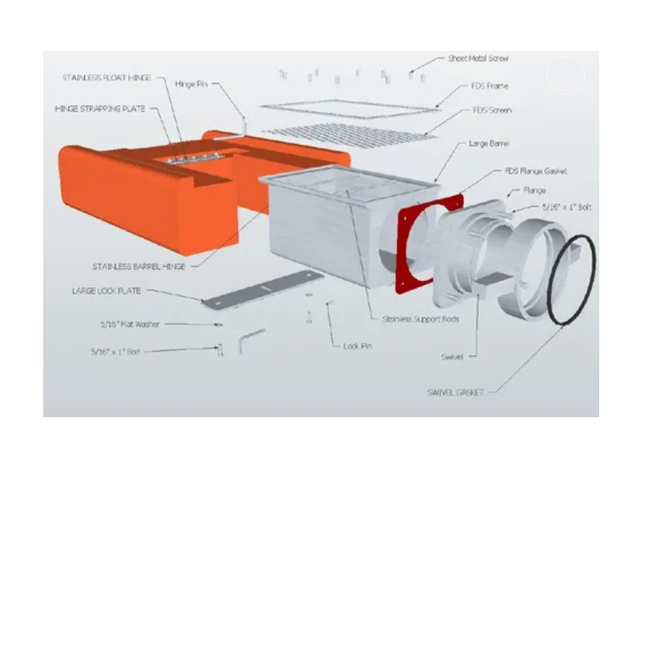 FolDaTank SelfLeveling Float Dock Strainer