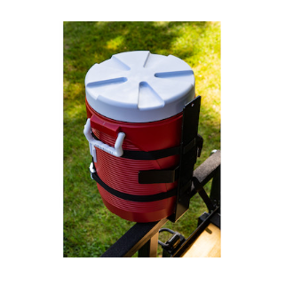 Buyers Products LT25 Cooler Rack For Landscape Trucks & Trailers - Holds Standard Water Coolers, Black Powder Coat