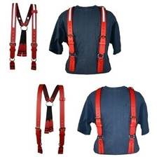 Boston Leather H Back Firefighter Suspenders