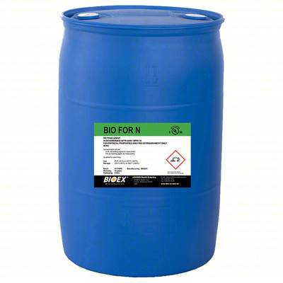 BIO-EX Firefighting Foam: BIO for N, Class A Solid and Hydrocarbon Fires - 55 gallon