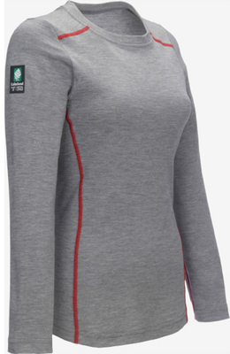 Lakeland Women's High Performance FR Long Sleeve Knit Crew grey