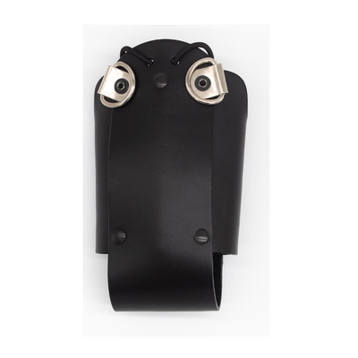 Boston Leather Firefighter Universal Radio Holder 1.5" x 3" Bucket with No Window