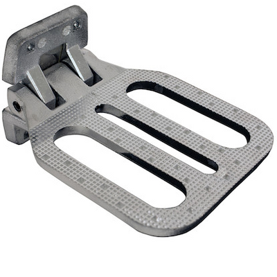 Buyers Products large folding step mounted on fire apparatus exterior