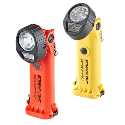 Streamlight Survivor Pivot Firefighter Flashlight, Rechargeable or Alkaline
