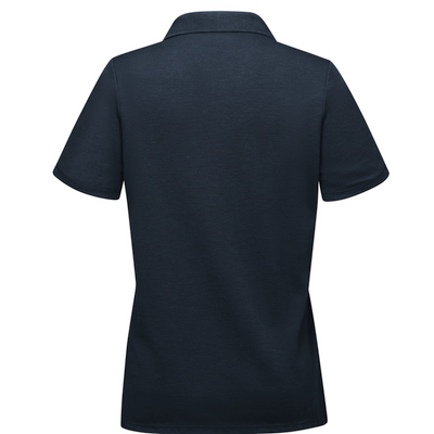 Workrite Women's Short Sleeve Station Wear Polo Shirt back view
