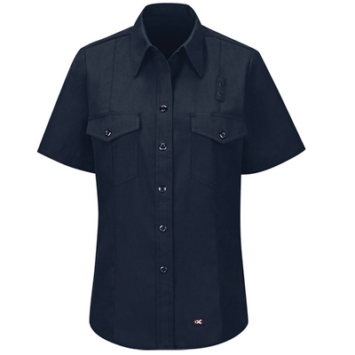 Workrite Women's Classic Short Sleeve Firefighter Shirt - Midngiht Navy
