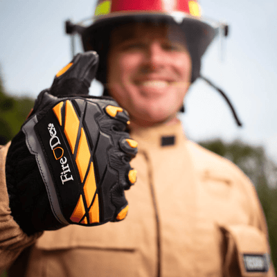 Fire Dex Dex-Rescue NFPA 1951 Technical Rescue Firefighter Gloves model fist closeup