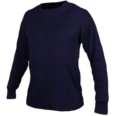 Majestic Fitted Fit Long Sleeve, Crew Neck - INT C6 NAVY MID-WEIGHT