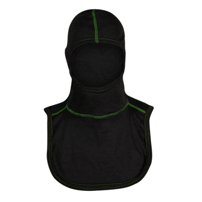 Majestic Fire PRO-X2 Hi-Vis Firefighter Hood - Black Green