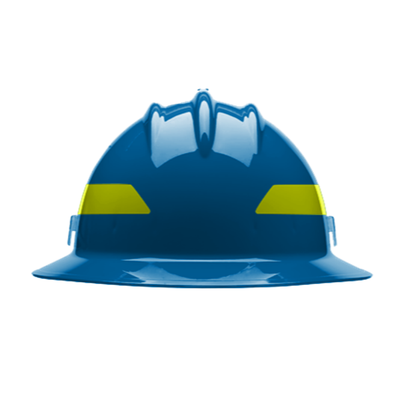 Bullard Full Brim Wildland Helmet - Front Blue