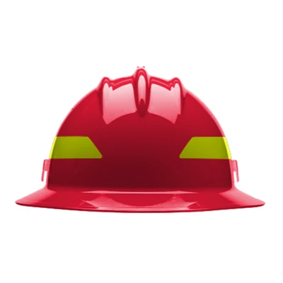 Bullard Full Brim Wildland Helmet - Front Red