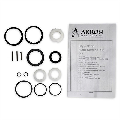 Akron Brass 9108 field service kit for nozzle styles 1715 1720 4615 4616 including replacement seals and parts