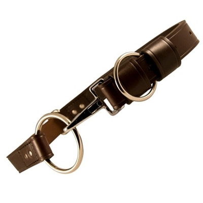 Firefighter leather truck belt made from top grain bridle leather