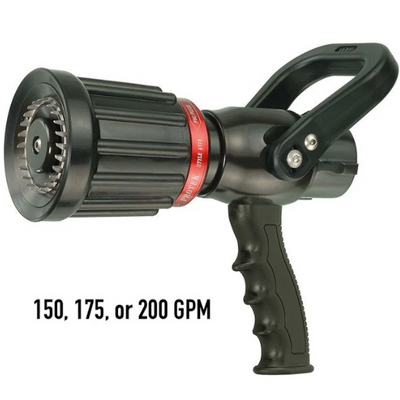 Fire Hose Nozzle 1-1/2" Constant Gallonage Nozzle 150, 175, or 200 GPM (Preset to 200 GPM) Fire Hose Nozzle 1-1/2" Constant Gallonage Nozzle 150, 175, or 200 GPM (Preset to 200 GPM)