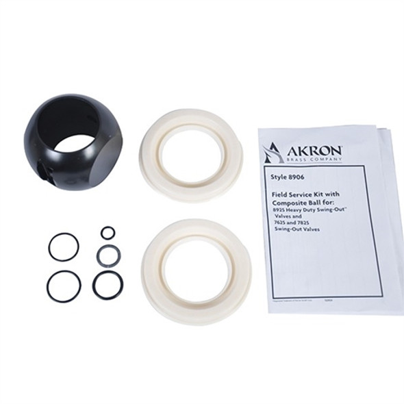Akron 8900 Swing-Out Valve Repair/Service Kit, Composite Ball