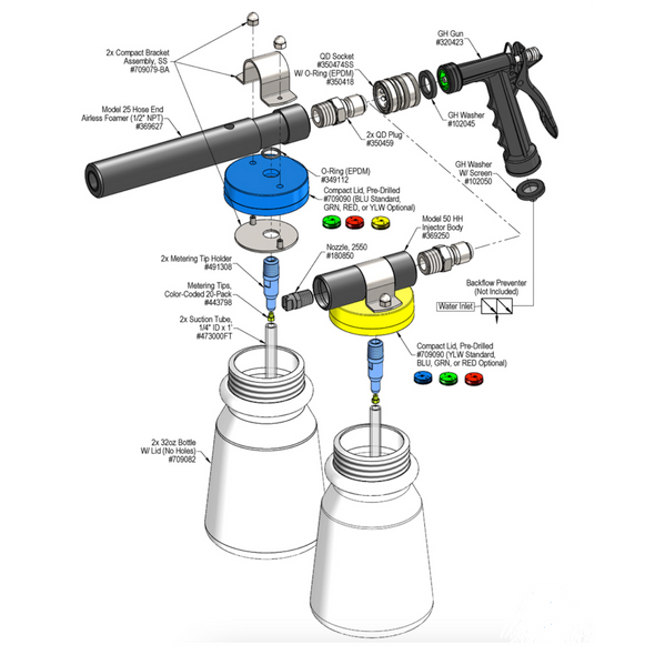 Lafferty Compact Airless Foamer and Sprayer Kit (Model 25/50)