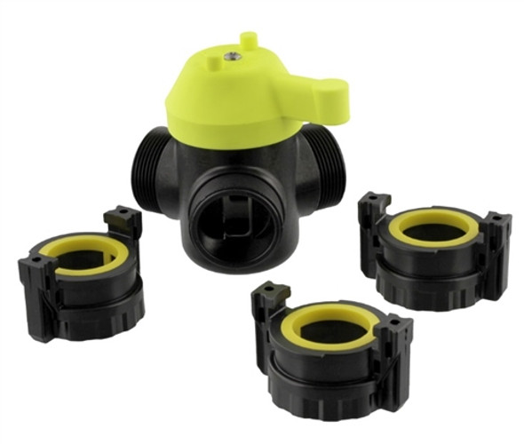 Scotty 3-Way Valve with 1/4 Turn Connectors