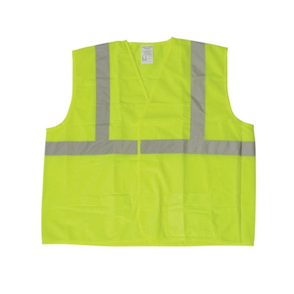 Safety Flag Class 2 Vest, Silver Stripe