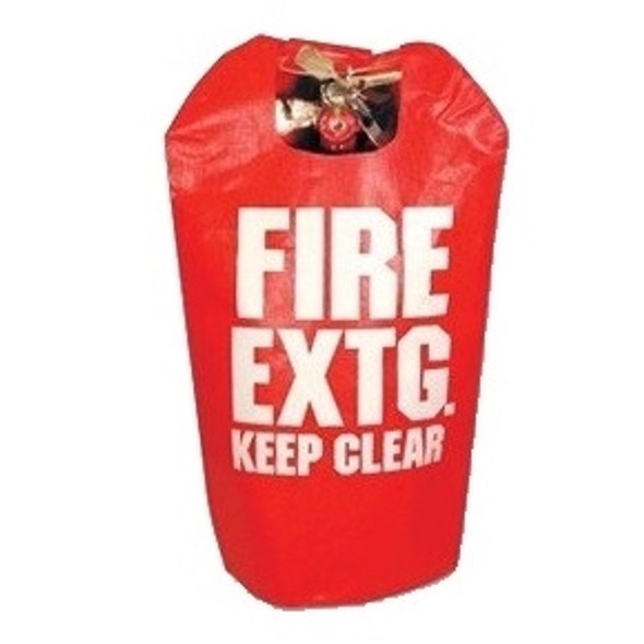 Red Vinyl Fire Extinguisher Cover