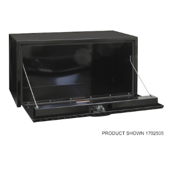 Buyers Products Black Steel Underbody Truck Tool Box with Aluminum Door Series