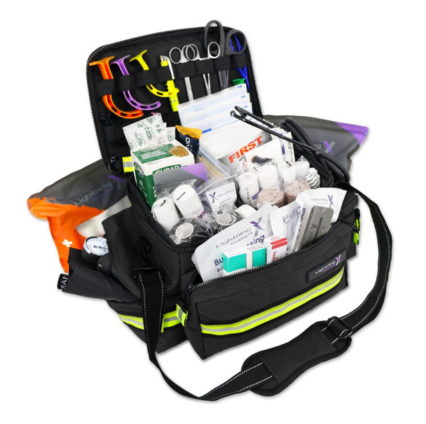 Lightning X Mid-Sized First Responder EMT Bag w/ Standard Fill Kit B