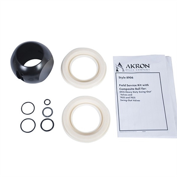 Akron 8900 Swing-Out Valve Repair/Service Kit, Composite Ball