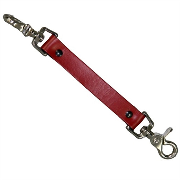 Boston Leather Red Leather Anti-Sway Strap