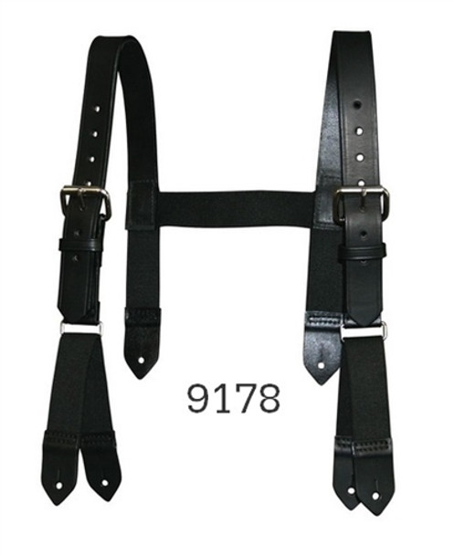 Boston Leather Firefighter "H" Back Suspenders