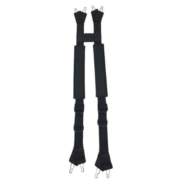 Fire-Dex H-Back Suspenders, Black Padded