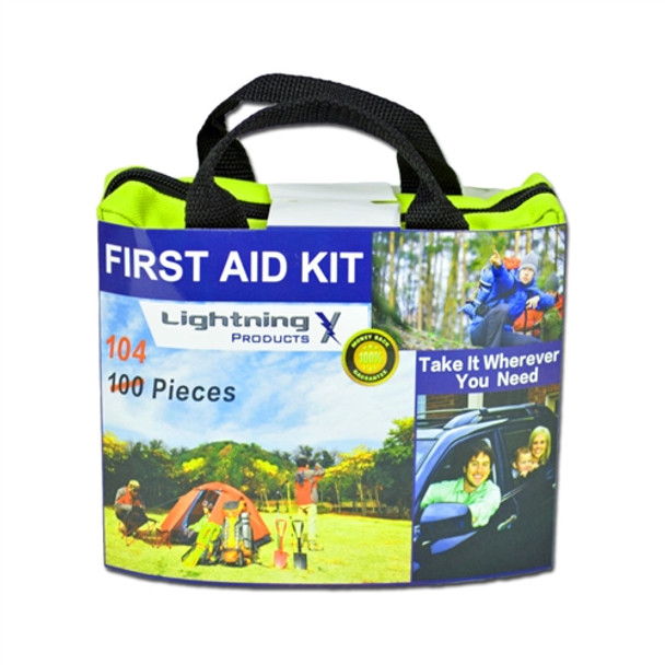 Lightning X 104 Piece Emergency First Aid Survival Kit