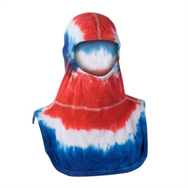 Majestic PAC II Tie-Dye Firefighting Hood, Red, White, and Blue