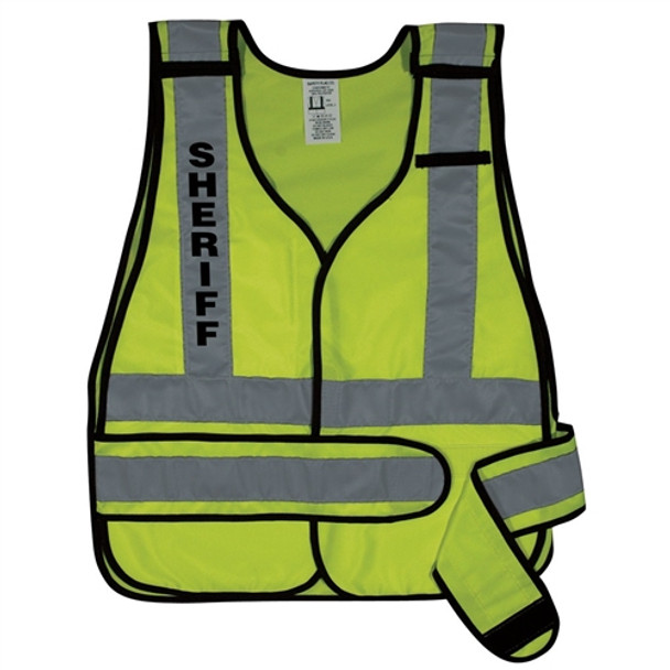 Safety Flag Public Safety Vest w/Silver Stripes