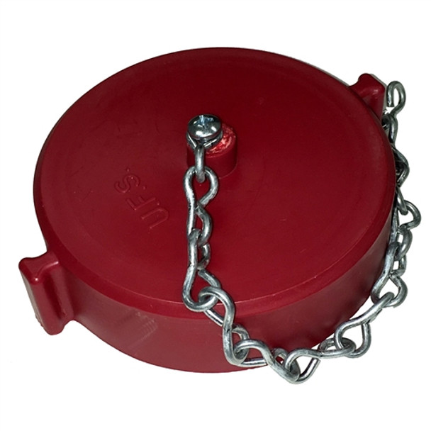 2-1/2" Threaded Cap with Chain, NH