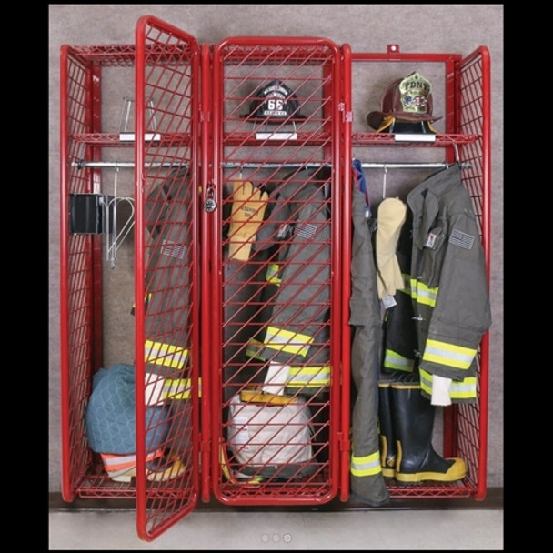 Ready Rack Wall Mounted Red Rack, 20" Compartments