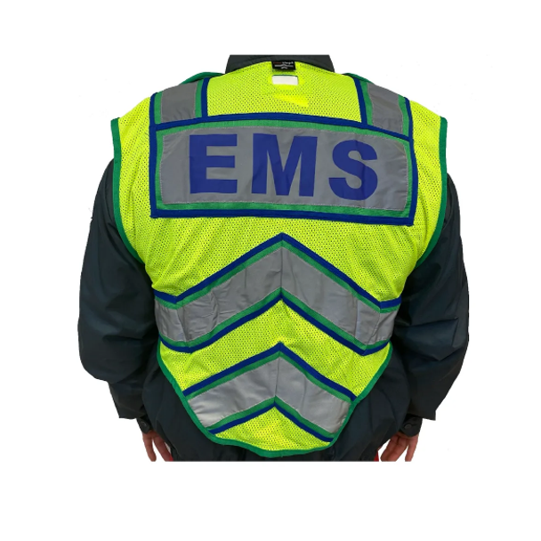 Fire Ninja Ultra-bright Green/Blue-EMS Public Safety Vest