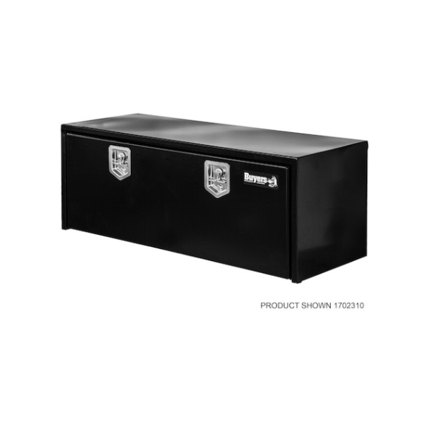 Buyers Products Black Steel Underbody Truck Toolbox with T-Latch Series