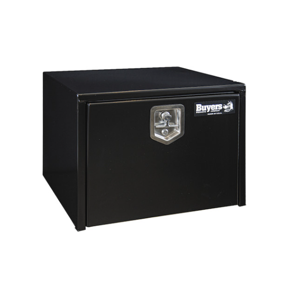 Buyers Products Black Steel Underbody Truck Toolbox with T-Latch Series